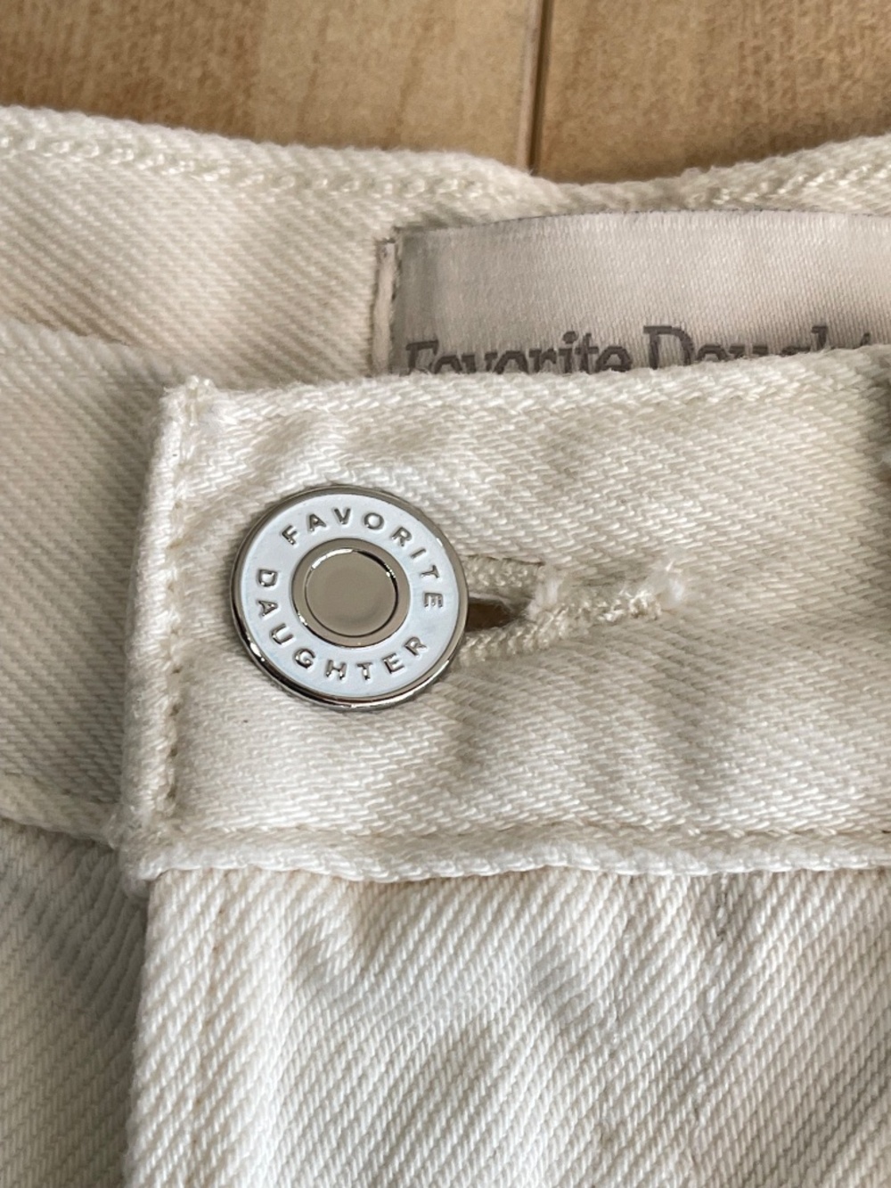 Favorite Daughter The Marsha Gardenia  White Wide-Leg Jeans - Picture 4 of 14